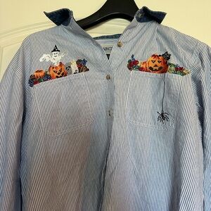 Vintage Halloween button down sz large